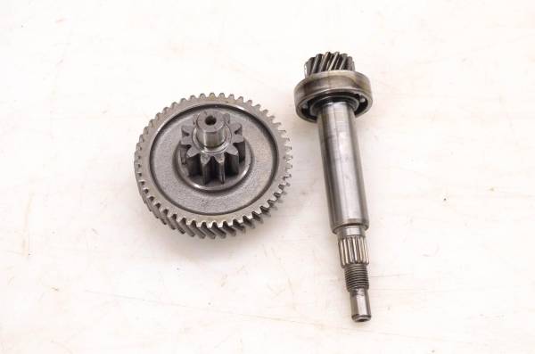 Polaris - 02 Polaris Sportsman 90 2x4 Transmission Bevel Gears Output Shaft