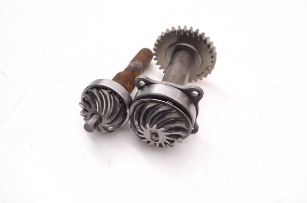 Polaris - 09 Polaris Sportsman 400 4x4 Transmission Bevel Gears Output Shaft