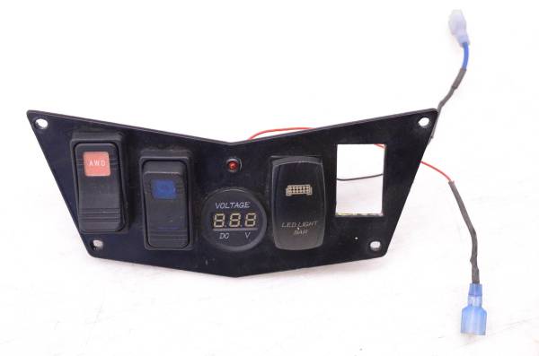 Aftermarket - 08 Polaris Ranger RZR 800 EFI Awd Light Switch Volt Meter Switch Panel Aftermarket