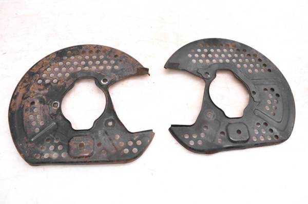 Suzuki - 00 Suzuki Quadmaster 500 4x4 Front Brake Rotor Guards Covers Right & Left LTA500F