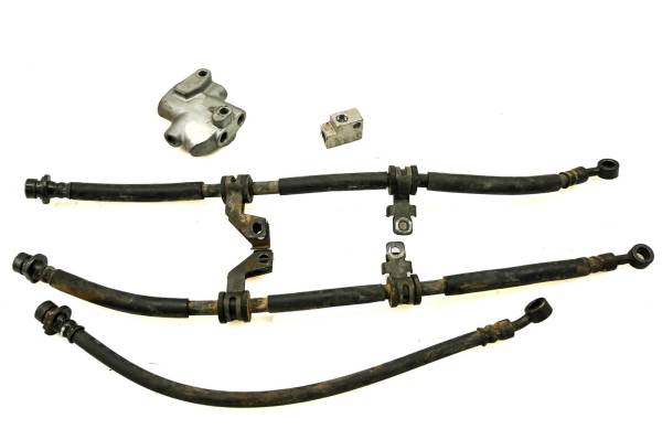 Honda - 18 Honda Pioneer 500 4x4 Front & Rear Brake Line Hoses SXS500M