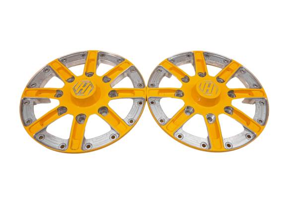 15 Can-Am Maverick 1000 4x4 Centers Wheel Bead Lock 14" 4/137 Dark Yellow Hiper