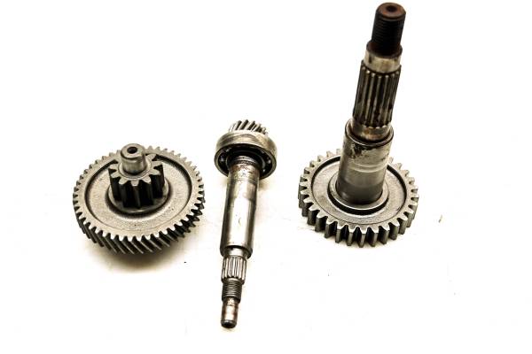 Polaris - 01 Polaris Sportsman 90 2x4 Transmission Bevel Gear & Output Shaft