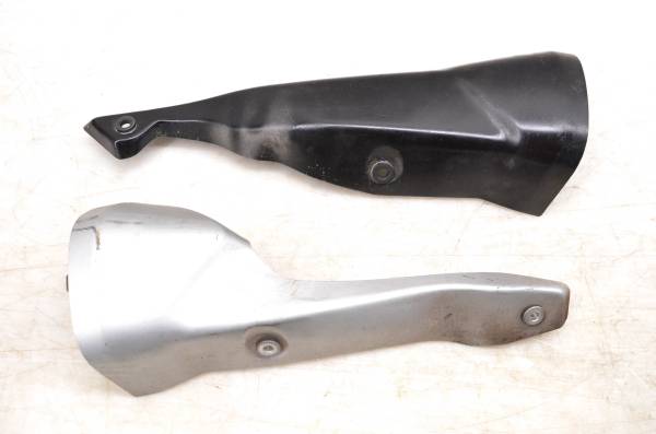 Kawasaki - 12 Kawasaki Ninja ZX14R Left & Right Exhaust Pipe Heat Shield Covers ZX1400F ABS