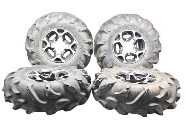 Can-Am - 19 Can-Am Outlander 570 XMR Front & Rear Wheels Rims & Tires 28X9-12 28X11-12 4X137