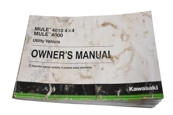 Kawasaki - 17 Kawasaki Mule 4000 2x4 Owners Manual KAF620PF