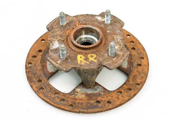 Bombardier - 04 Can-Am Quest 500 4x4 Rear Wheel Hub & Rotor Right Bombardier