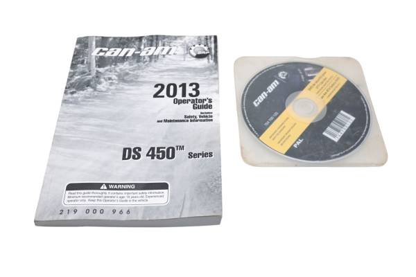 Can-Am - 13 Can-Am DS450 Owners Manual