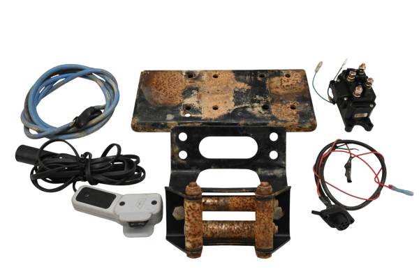 Aftermarket - 10 Kawasaki Teryx 750 4x4 Winch Mounting Bracket & Wiring Aftermarket KRF750