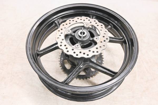 Kawasaki - 09 Kawasaki Ninja 650R Rear Wheel Rim & Rotor & Sprocket EX650C