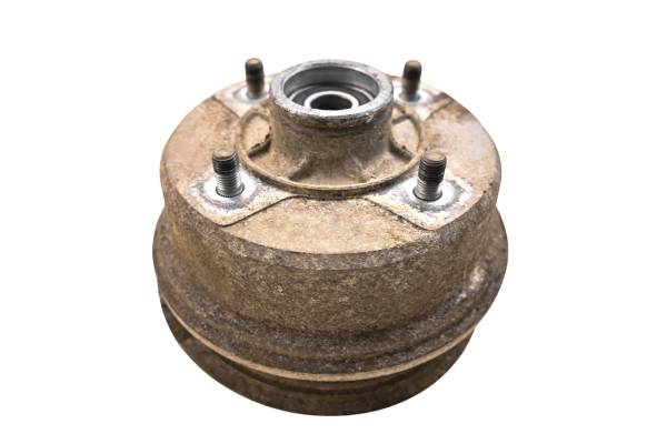 Kawasaki - 98 Kawasaki Bayou 220 2x4 Front Brake Drum Assembly Left KLF220