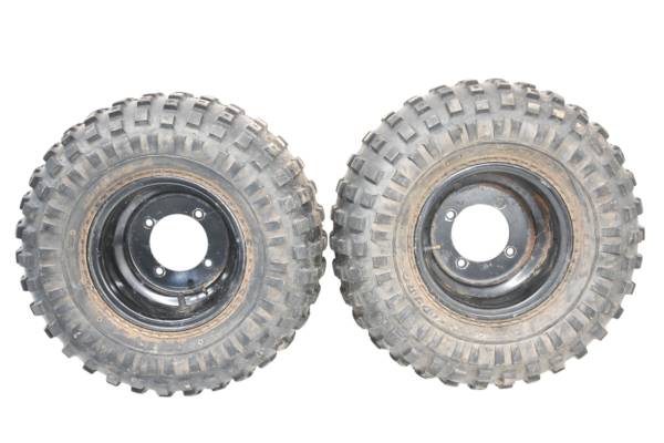 Polaris - 01 Polaris Sportsman 90 2x4 Rear Wheels Rims & Tires 4/110 Duro 18X9.5-8