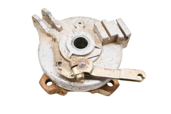 Polaris - 08 Polaris Outlaw 50 2x4 Front Left Brake Drum Housing & Wheel Hub