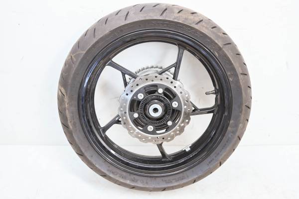 Kawasaki - 23 Kawasaki Z400 Rear Wheel Rim & Tire & Rotor ER400DFPNN