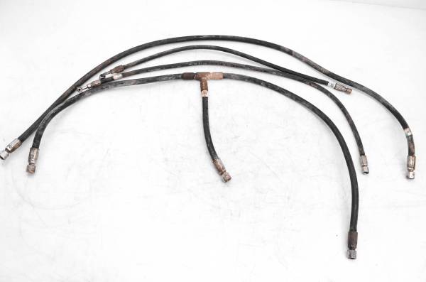 Polaris - 14 Polaris Brutus Diesel Cab 4x4 Hydraulic Block Oil Hoses Tubes