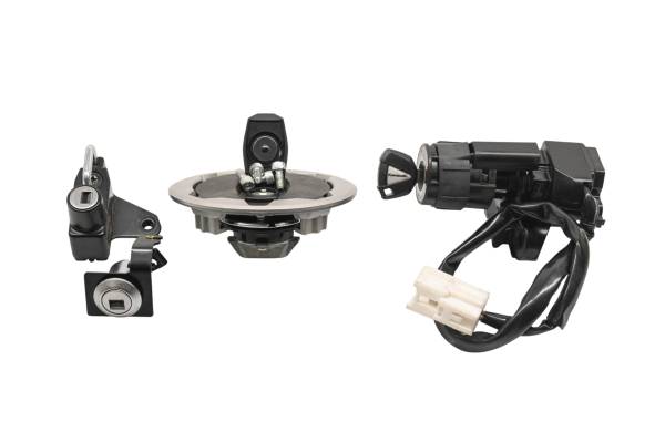 Kawasaki - 25 Kawasaki Ninja 500 Lock Set Key Switch Gas Cap Helmet & Seat Latch EX500