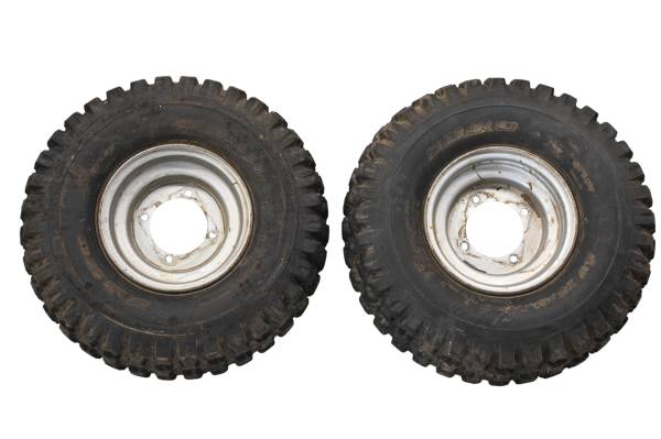 Polaris - 07 Polaris Outlaw 90 Rear Wheels Rims & Tires 9X8 4/110 18X9.5-8