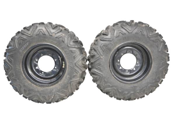 Polaris - 14 Polaris Ranger Crew 570 4x4 Front Wheels Rims & Tires 25X8-12 4/156 12X6 Sunf