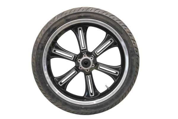 12 Victory Cross Country Front Wheel Rim & Tire 18X3.5 Dunlop Elite3 130/70R18