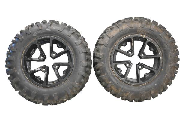 Can-Am - 18 Can-Am Outlander Max 650 XT 4x4 Front Wheels Rims & Tires 4/137 14X6.5 Cst Stag 26X9R14