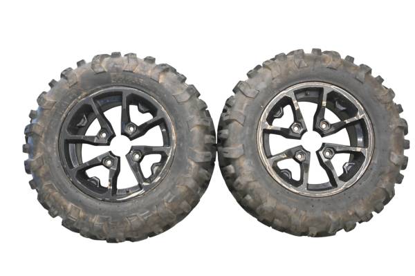 Can-Am - 18 Can-Am Outlander Max 650 XT 4x4 Rear Wheels Rims & Tires 4/137 14X8.5 Cst Stag 26X11R14