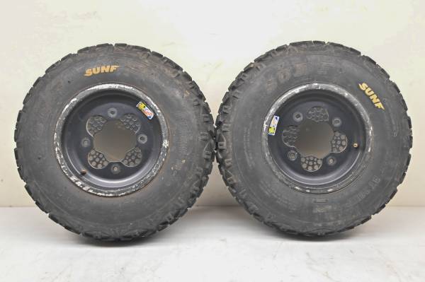 DWT - 08 Can-Am DS450 Front Wheels Rims & Tires 20X6-10 4/144 4+1 Offset DWT