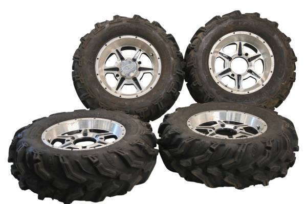 ITP - 12 Polaris Sportsman 500 HO 4x4 Front & Rear Wheels Rims & Tires 4/156 27X9-14 27X11-14 Mudlite ITP