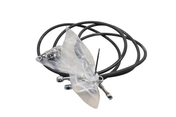 Aftermarket - 08 Honda TRX450R Dual Front Brake Lines Black Stainless Aftermarket