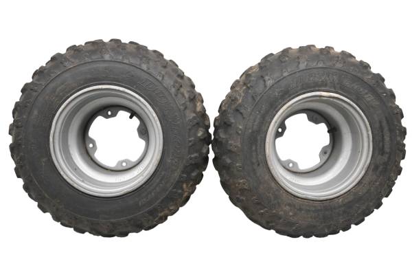 Kawasaki - 91 Kawasaki Mojave 250 2x4 Rear Wheels Rims & Tires At22X10-10 4/156 KSF250