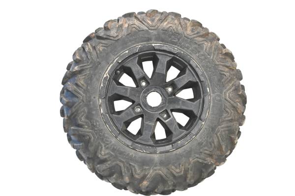 Can-Am - 22 Can-Am Defender XT HD10 Front Wheel Rim & Tire 27X9-14 4/137 14X7 Maxxis