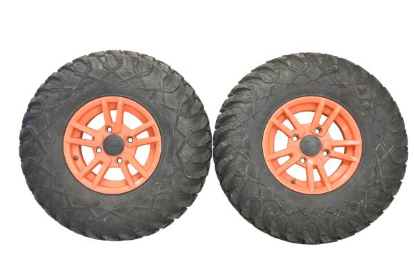 Arctic Cat - 18 Arctic Cat Wildcat Sport XT EPS Front Wheels Rims & Tires 4/115 12X6 Tusk Terrabite 27X9R12