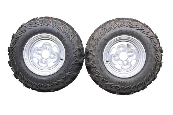 Yamaha - 04 Yamaha Grizzly 660 4x4 Rear Wheels Rims & Tires 255/65-12 4/110 YFM660F