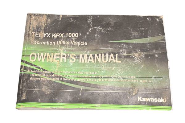 Kawasaki - 20 Kawasaki Teryx KRX1000 Owners Manual KRF1000