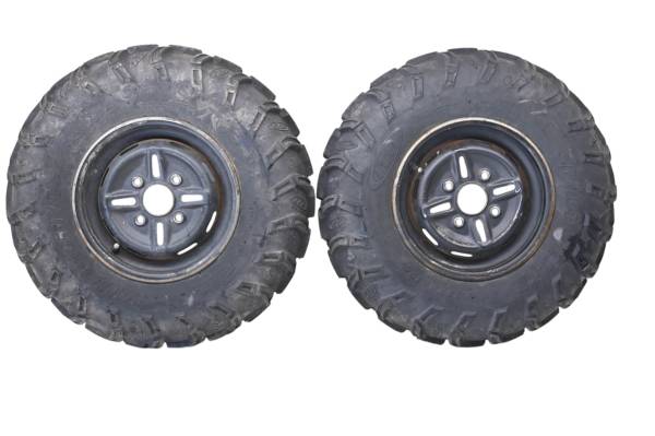 Yamaha - 01 Yamaha Kodiak 400 4x4 Front Wheels Rims & Tires 25X8-12 4/110 YFM400F
