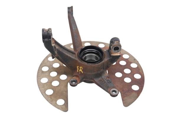 Yamaha - 01 Yamaha Kodiak 400 4x4 Front Right Spindle Knuckle & Guard YFM400F