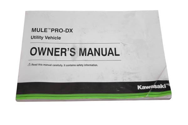 Kawasaki - 19 Kawasaki Mule Pro-DX EPS Owners Manual KAF1000E