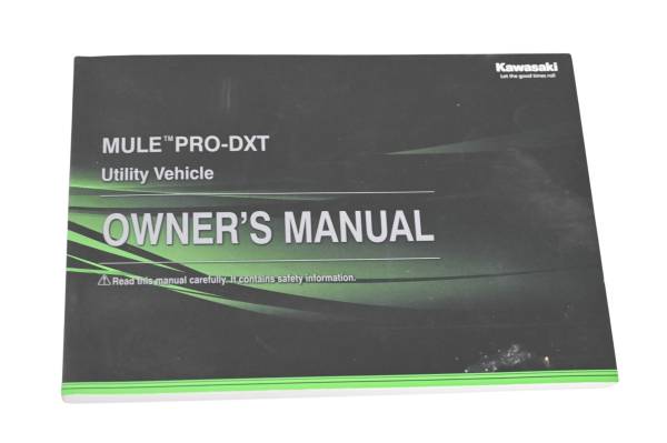 Kawasaki - 21 Kawasaki Mule Pro-DXT Owners Manual KAF1000