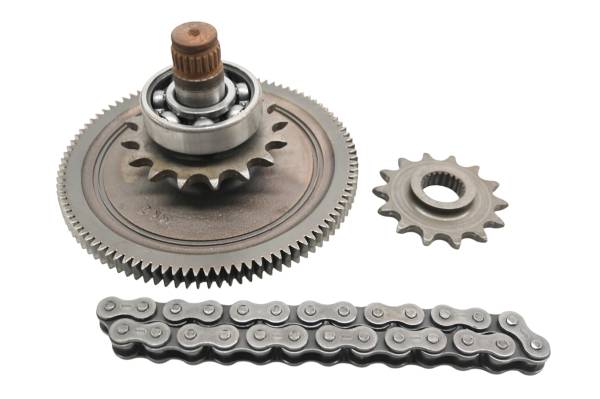 Polaris - 99 Polaris Scrambler 500 4x4 Transmission Output Shaft Gear & Chain
