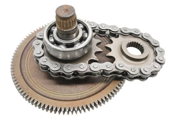 Polaris - 00 Polaris Scrambler 500 4x4 Transmission Output Shaft Gear & Chain