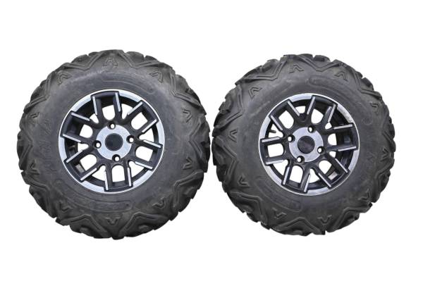 23 Bighorn Explorer 450 VXL-T Front Wheels Rims & Tires 25X8-12 4/110
