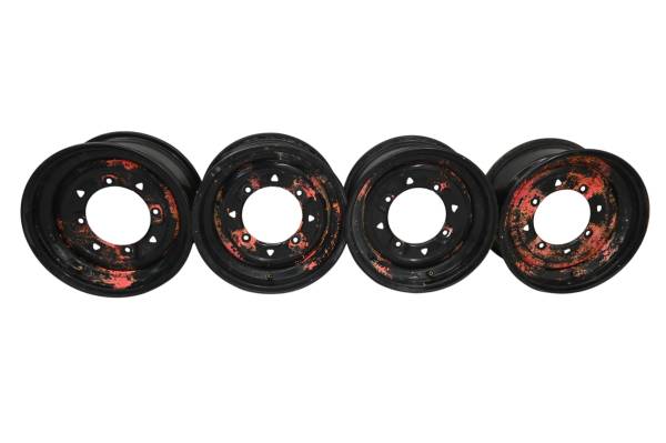 Polaris - 23 Polaris Pro-XD Mid-Size Crew Front & Rear Wheels Rims Carlisle 12X6 4/156