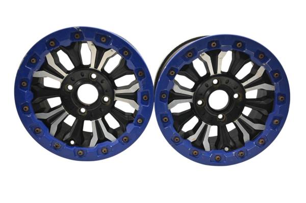 Yamaha - 18 Yamaha YXZ100R EPS Rear Beadlock Wheels Rims 14X8 4/110
