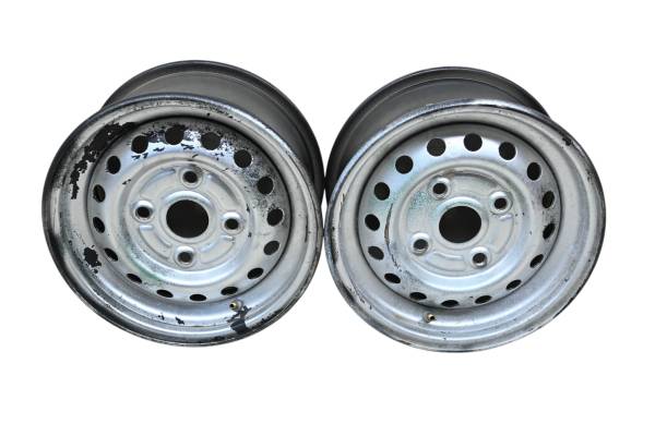 Honda - 06 Honda Rancher 400 AT 4x4 Front Wheels Rims 12X6 4/110 TRX400FGA