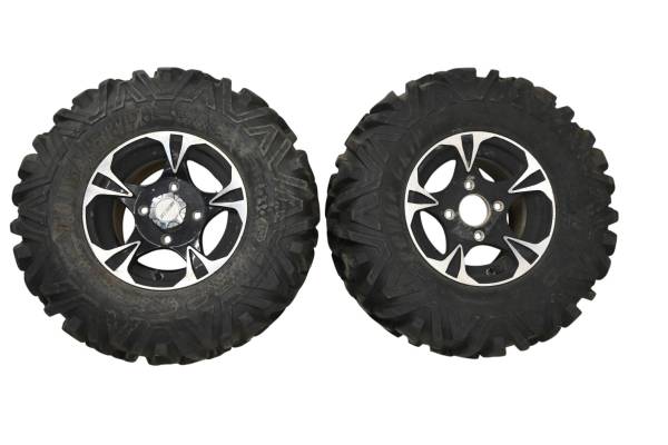 Arctic Cat - 13 Arctic Cat 500 XT 4x4 Rear Wheels Rims & Tires 26X11-12 4/115