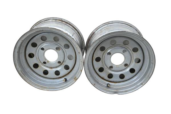 Aftermarket - 00 Honda Foreman 400 4X4 Front Wheels Rims 12X7 4/110 Aftermarket TRX400FW