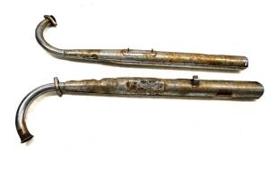 Yamaha - 72 Yamaha Street 100 Mufflers Exhaust Pipes Left & Right LS2 - Image 3