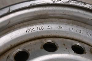 Honda - 01 Honda Foreman 500 4x4 Front Wheel Rim 12X6 4/110 TRX500 - Image 2