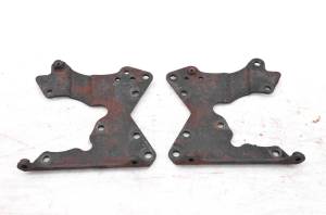 Suzuki - 01 Suzuki Quadsport 80 2x4 Rear Plate Muffler Brackets Mounts LT80 - Image 2