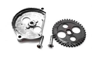 Honda - 76 Honda CB125S Oil Pump Drive Gear & Cover - Image 2