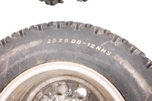 Suzuki - 00 Suzuki Quadmaster 500 4x4 Front Wheels Rims & Tires 25X8-12 4/90 LTA500F - Image 4